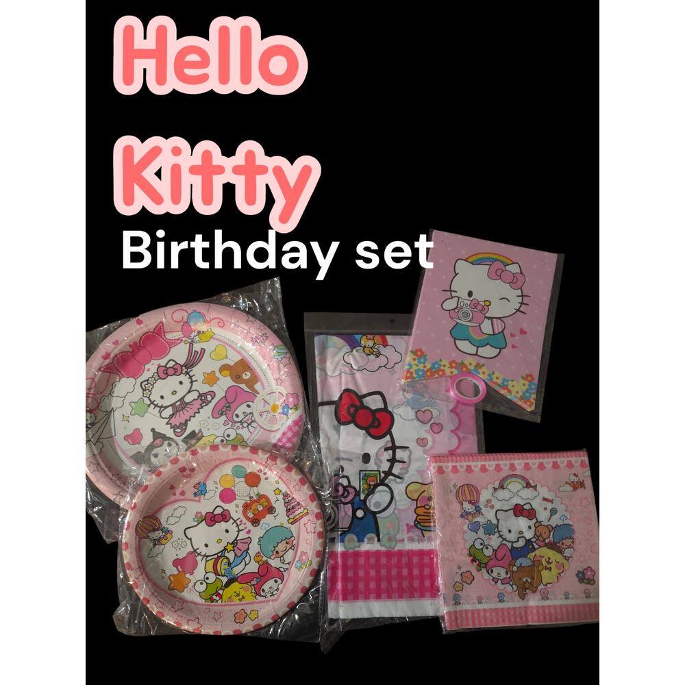 10pax Hello Kitty‎ Birthday Set [ 32 pcs]